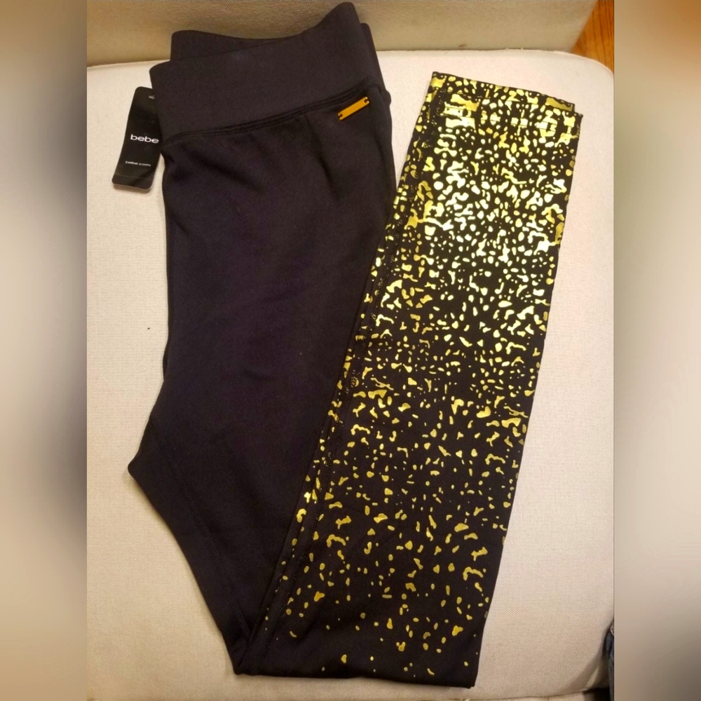 New! Bebe Sport Yoga Leggings Women's Small. Workout Lounge Clothing